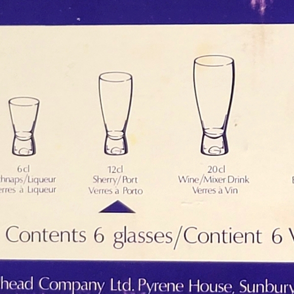 6 ELEGANCE GLASSES - Picture 3 of 8